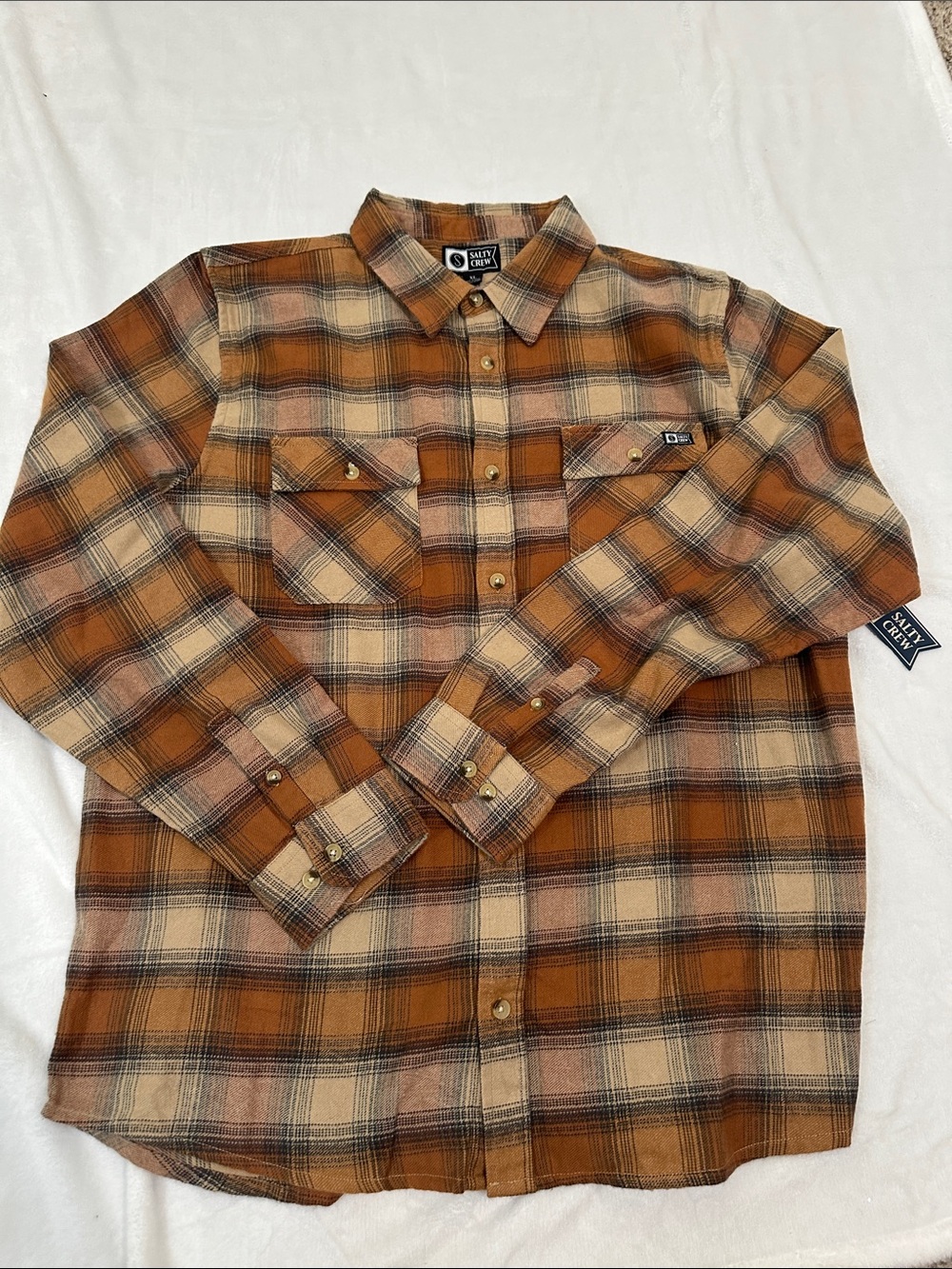 👒 NWT Salty Crew Flannel Shirt